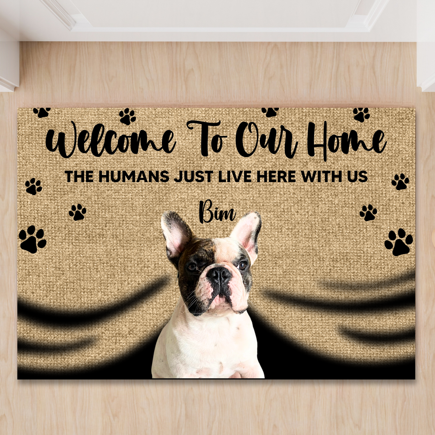 Personalized Pet Doormat, Welcome To Our Home Doormat, Custom Pet Photo and Name, Gift for Pet Owners