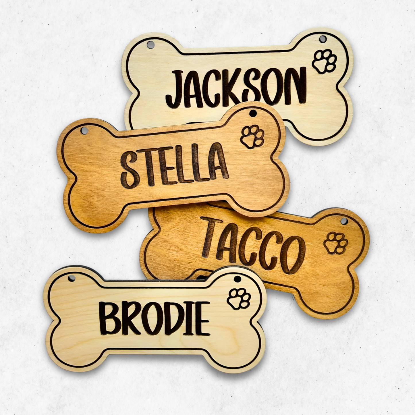 Laser Carved Wooden Dog Name Plaque Personalized, Custom Kennel Dog Name Sign, Gift For Dog Parents