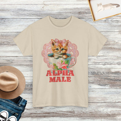 Alpha Male Funny Kitten T-shirt, Funny Cat Meme Shirt, Cat Lover Gift