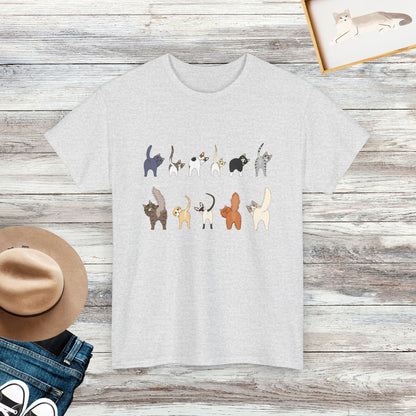 Doodle Cat Butt Theme Shirt, Cat Shirt, Gift For Cat Lover