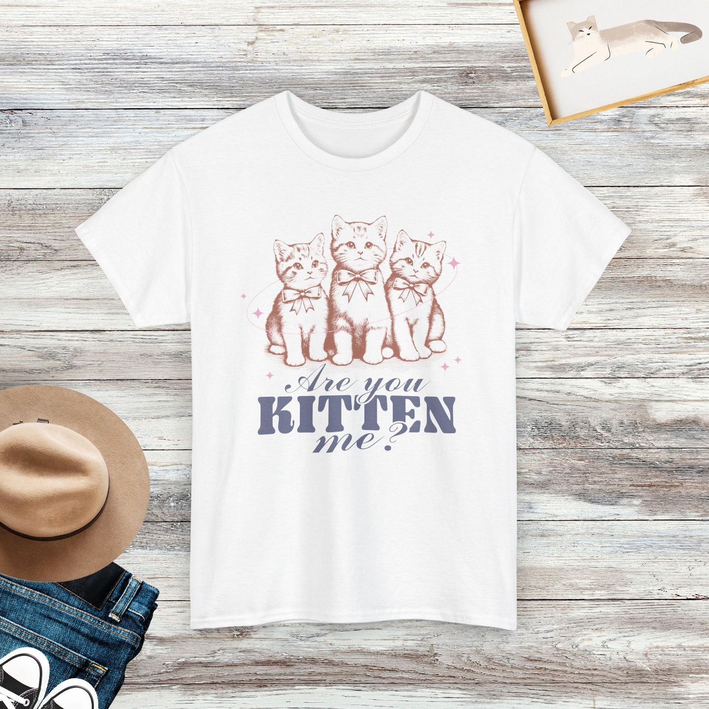 Are You Kitten Me Shirt, Cute Vintage Cat Shirt, Funny Cat Tshirt, Cat Lover Gift