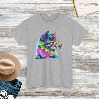 Colorful Cat Shirt, Cat Lover Shirt, Gift For Cat Owner