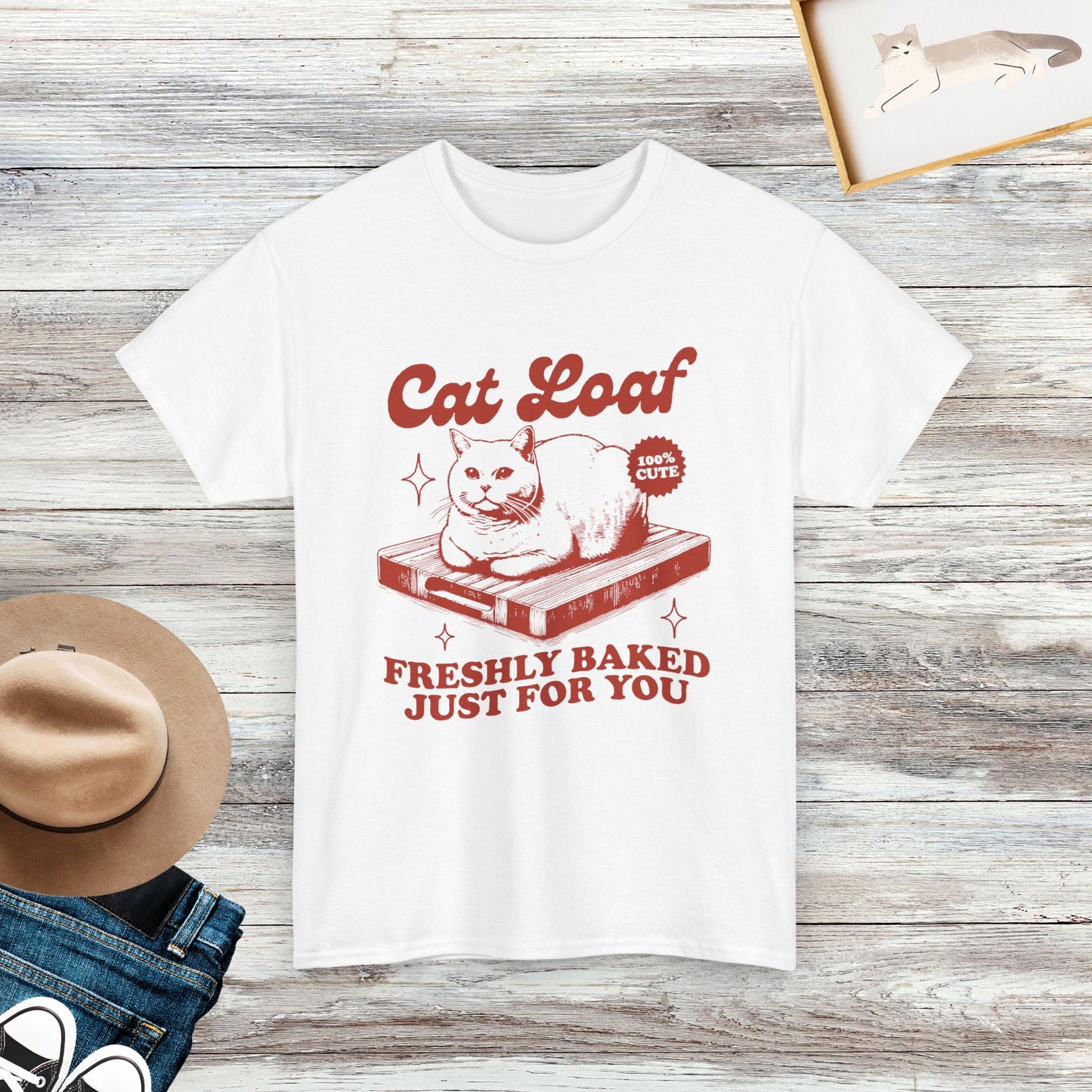 Cat Loaf T-shirt, Funny Cat Shirt, Cat Lover Gift