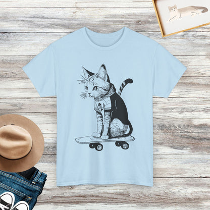 Skateboard Cat Shirt, Cat Shirts, Gift For Cat Lover