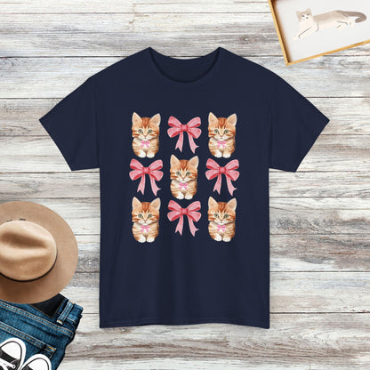 Coquette Cat Shirt, Cat Girly Shirt, Cat Lover Gift