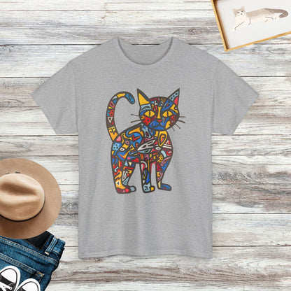 Graffiti Cat Shirt, Colorful Cat Shirt, Cool Cat T-Shirt