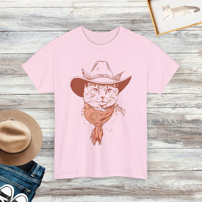 Cowboy Cat Shirt, Funny Cat T-shirt, Gift For Cat Lover