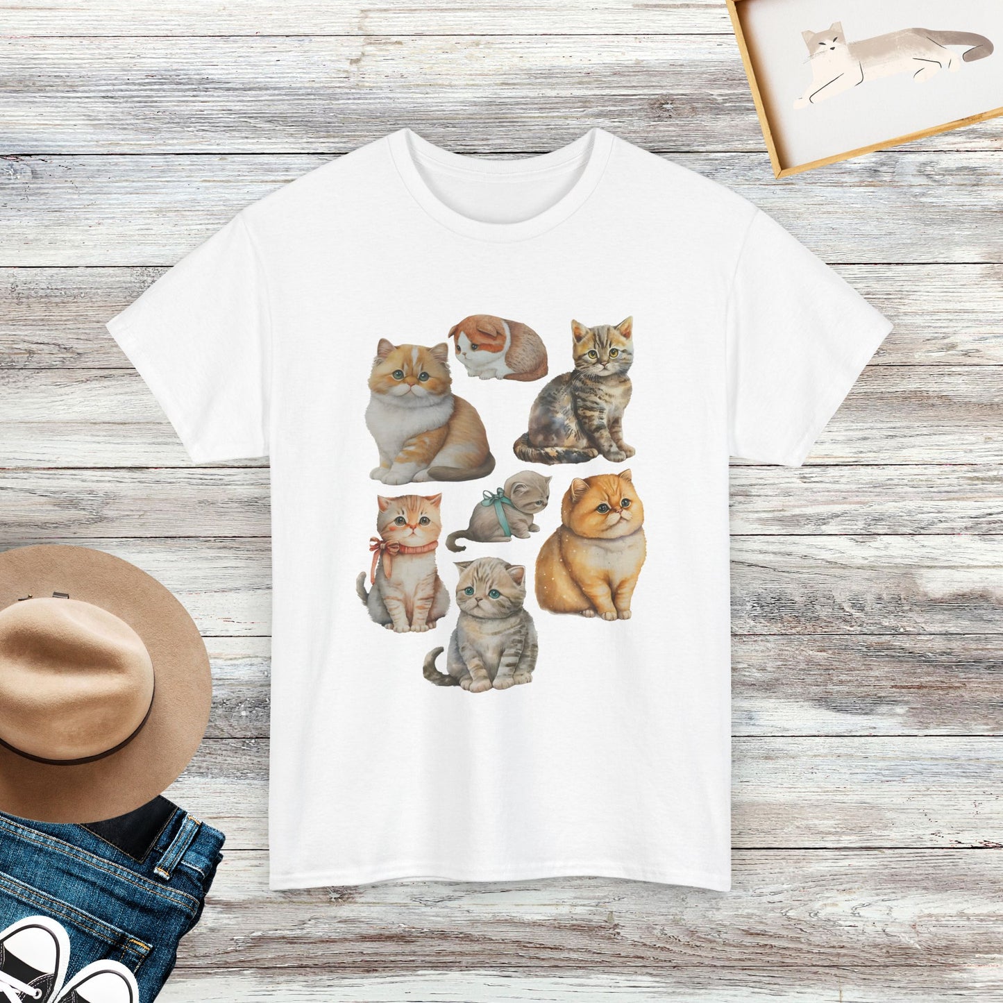 Vintage Cat Shirt, Cute Cat Shirt, Cat Lover Gift