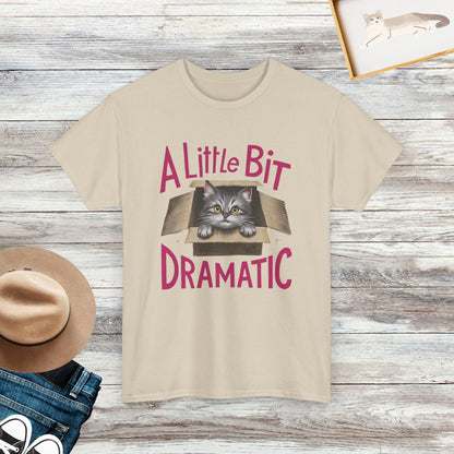 A Little Bit Dramatic Funny Cat Shirt, Adorable Kitten Tee, Cat Lover Gift