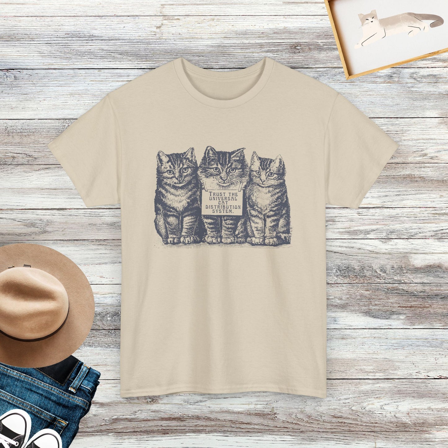 Trust The Universal Cat Distribution System Shirt, Gift For Cat Lover