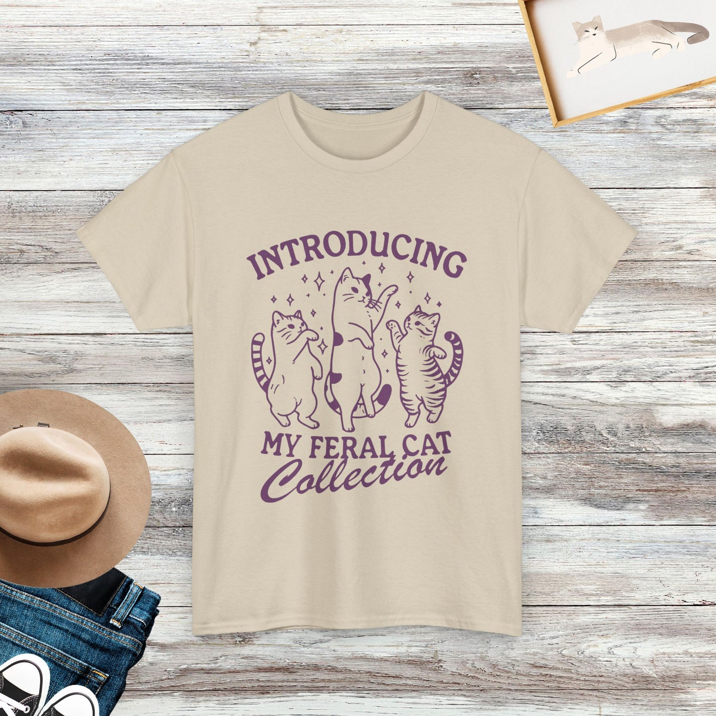 Introducing My Feral Cat Collection T-Shirt, Cute Cat Shirt, Cat Lover Gift