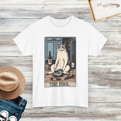 The Fool Cat Meme T-Shirt, Funny Cat Tarot Shirt, Gift For Cat Lovers