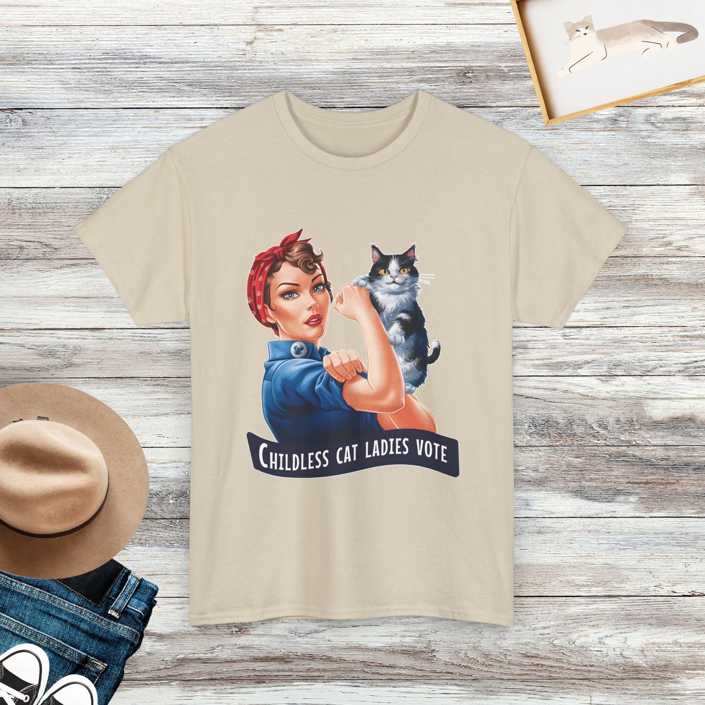 Childless Cat Ladies Vote T-Shirt, Cat Lover Shirt