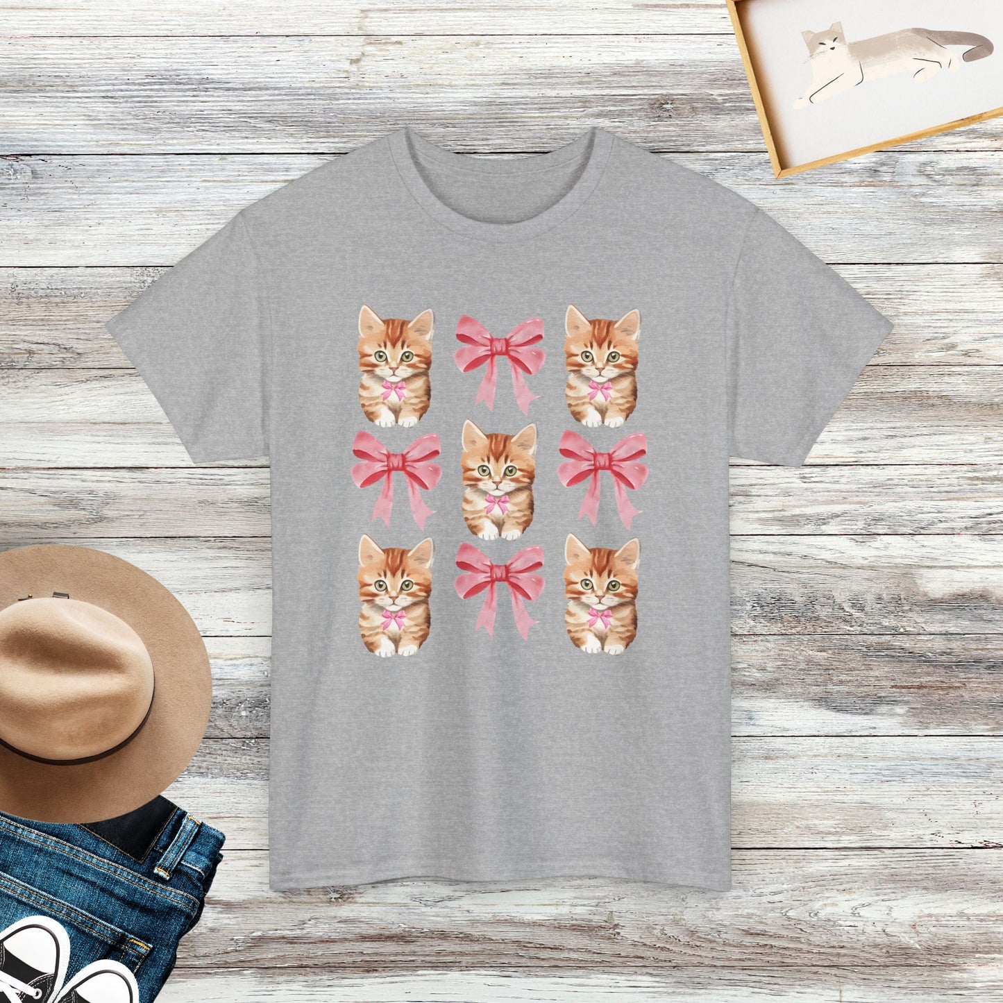 Coquette Cat Shirt, Cat Girly Shirt, Cat Lover Gift