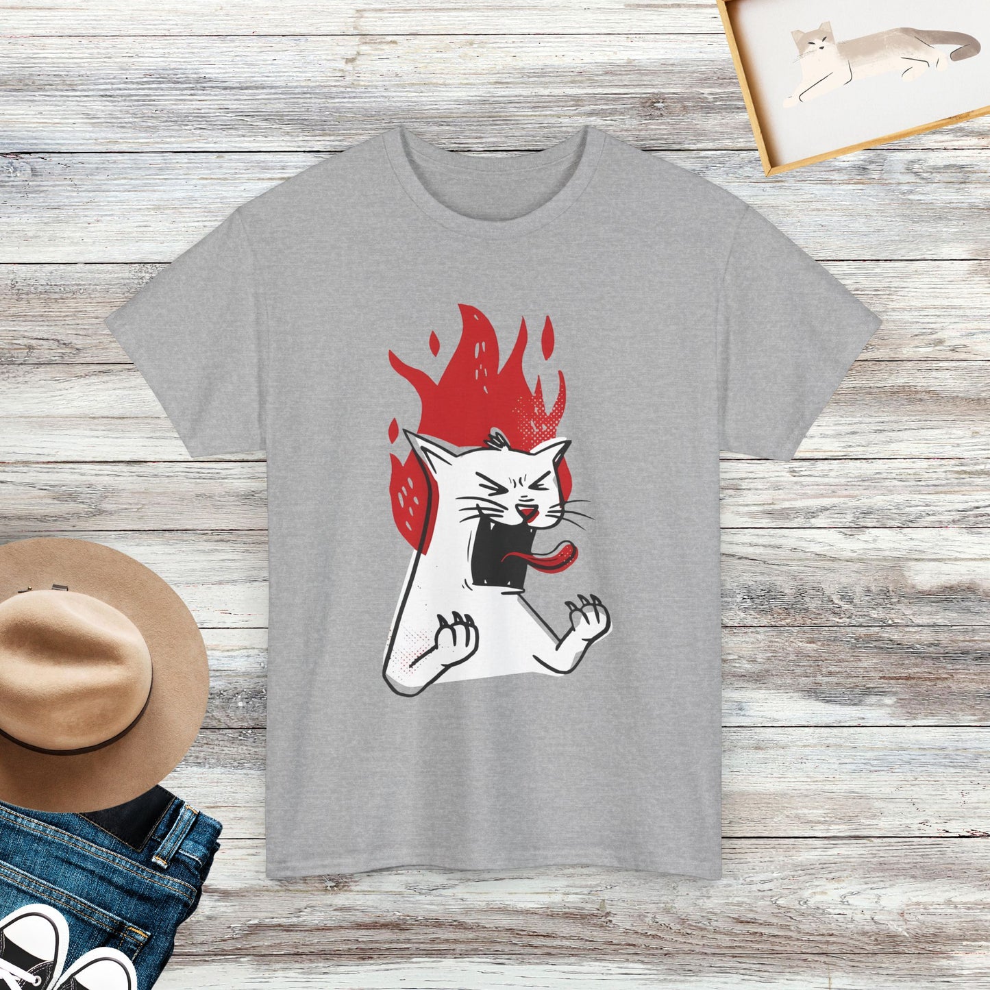 Angry Cat Shirt, Funny Cat Shirt, Gift For Cat Lover