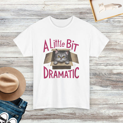 A Little Bit Dramatic Funny Cat Shirt, Adorable Kitten Tee, Cat Lover Gift