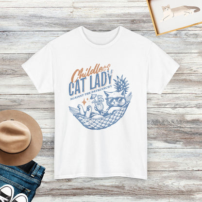 Childless Cat Lady T-Shirt, Cat Lover Gift