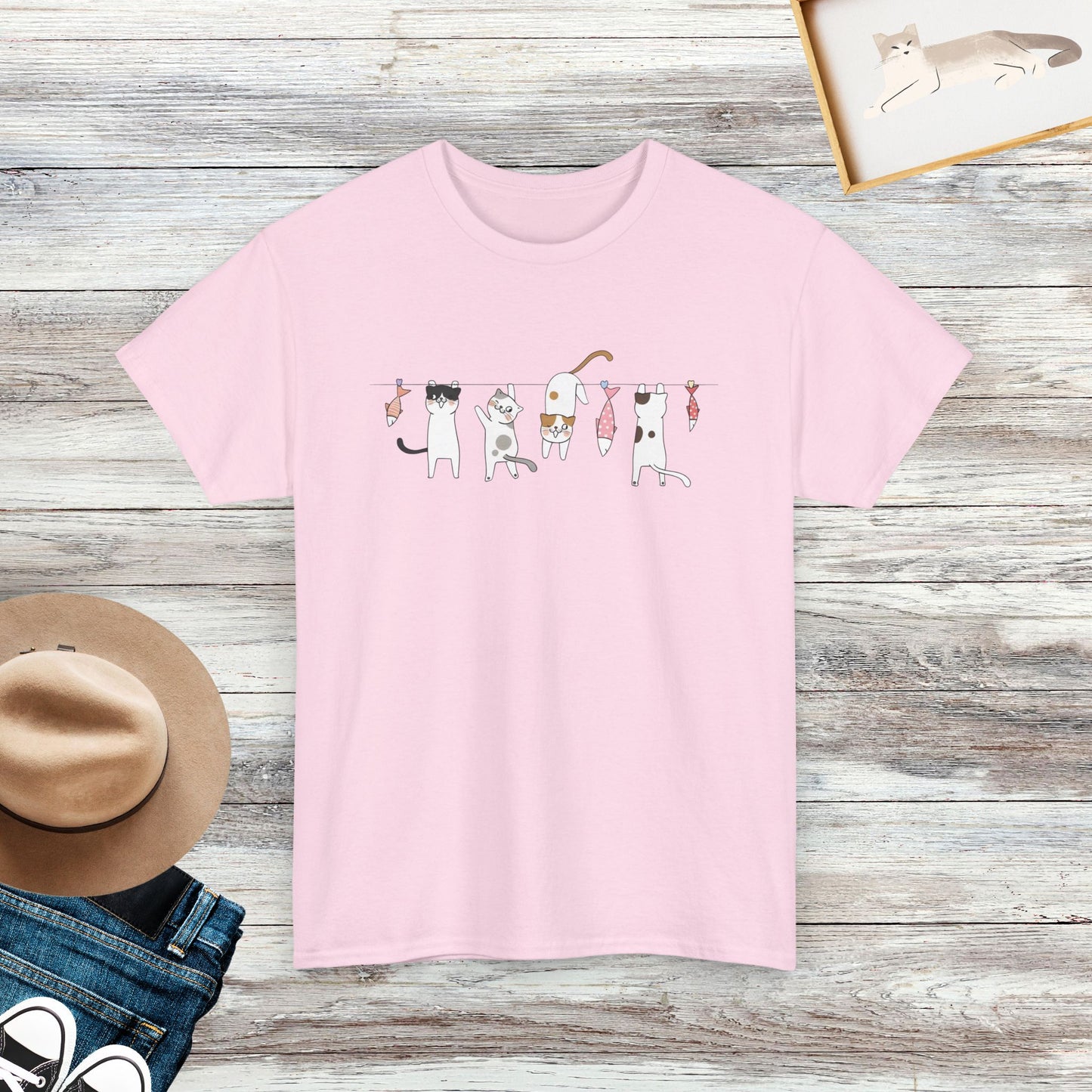 Cute Cat T-shirt, Cat Themed Gifts, Cat Lover Gift