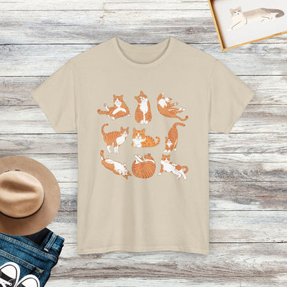 Cute Orange Cat Shirt, Cute Cat Shirt, Gift For Orange Cat Owner