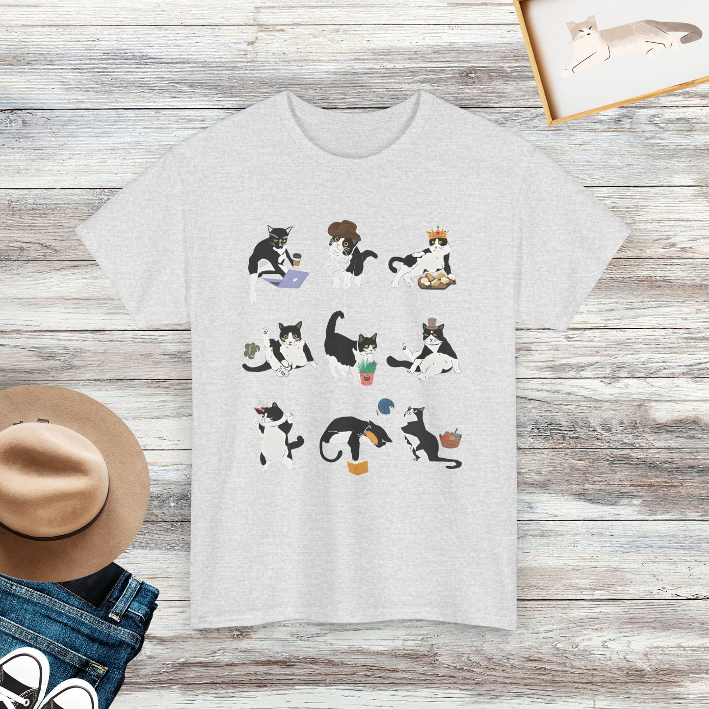 Cute Tuxedo Cat Shirt, Funny Tuxedo Cat, Gift For Cat Lover