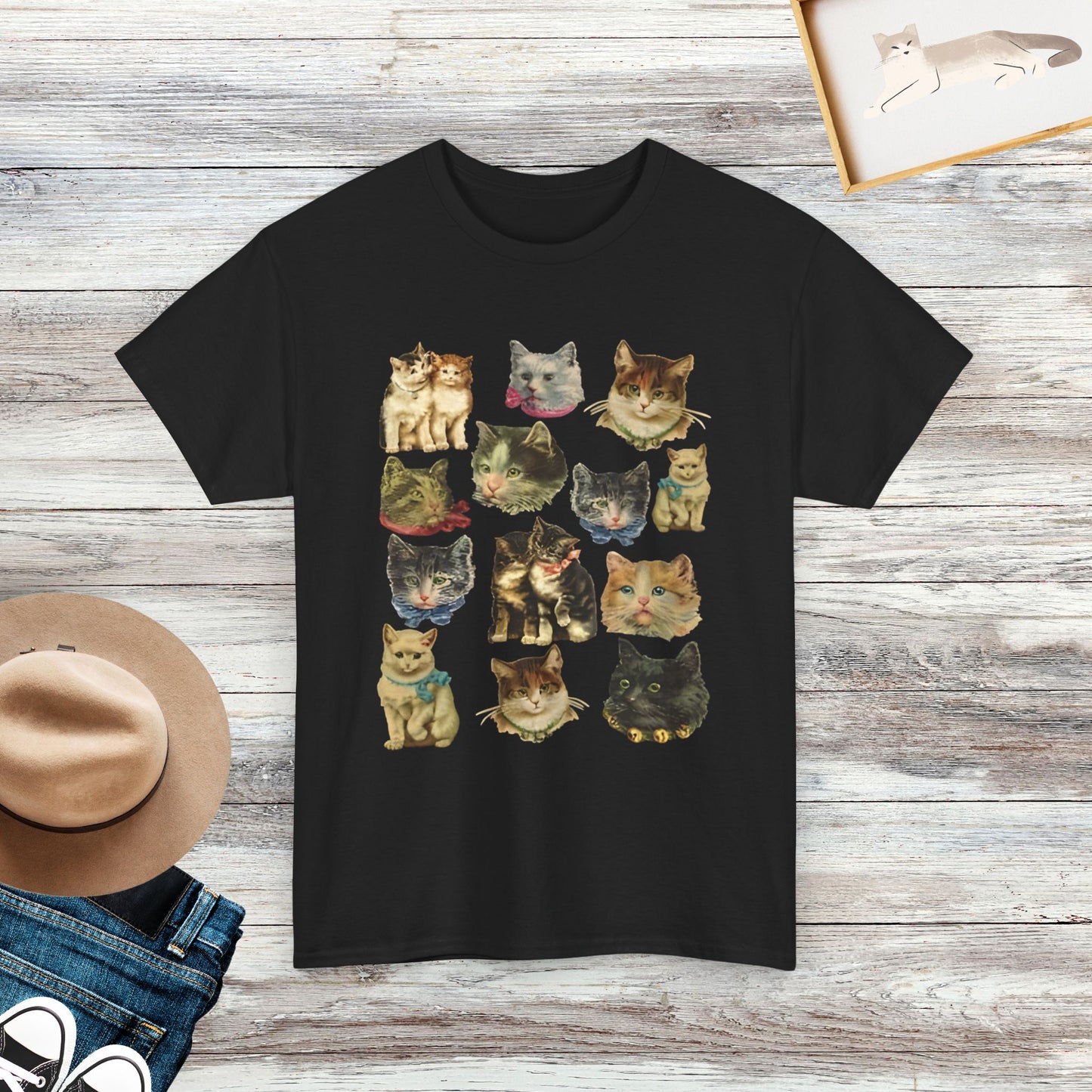 Cat Shirt, Cat Lover Gift, Vintage Cat T-Shirt