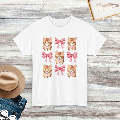 Coquette Cat Shirt, Cat Girly Shirt, Cat Lover Gift