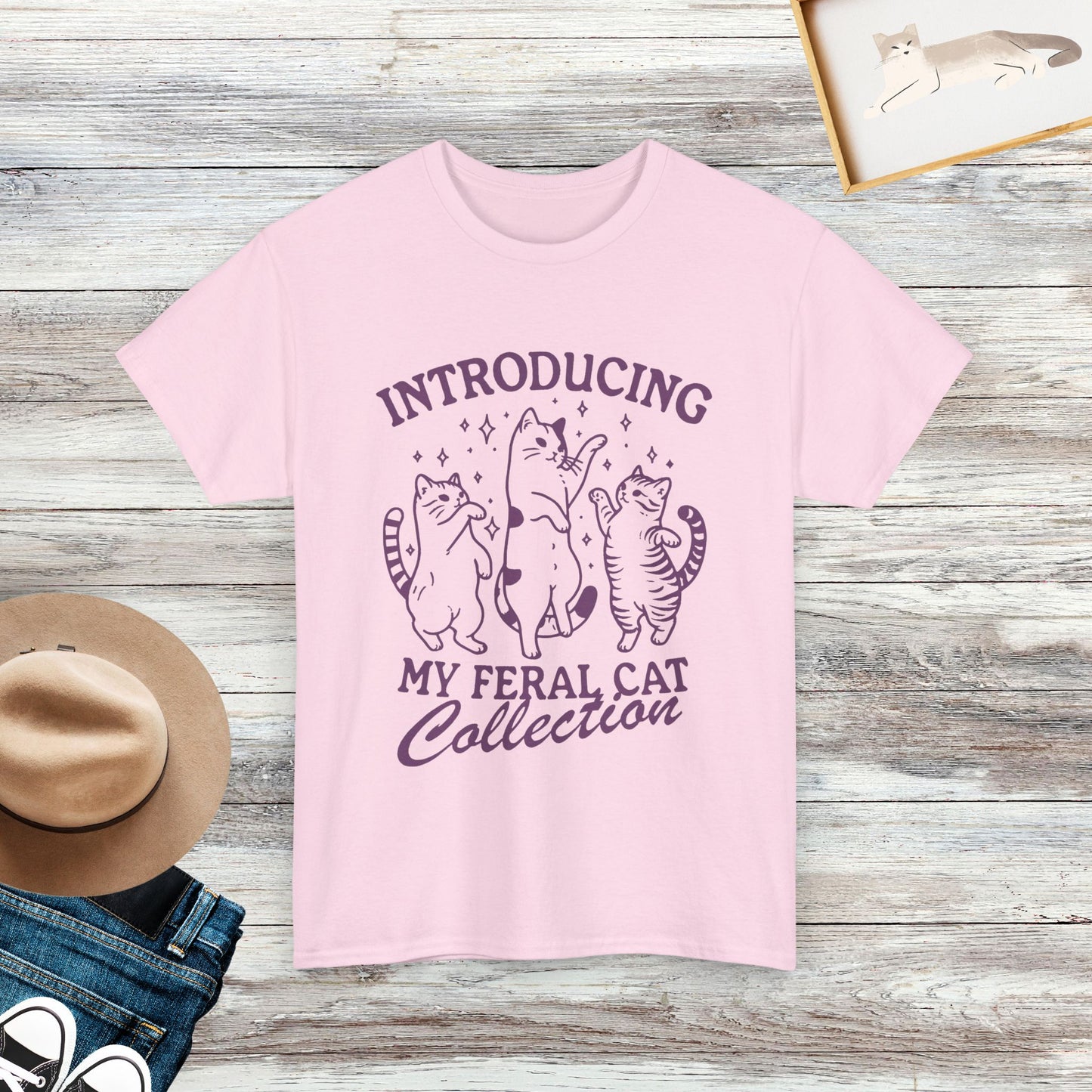 Introducing My Feral Cat Collection T-Shirt, Cute Cat Shirt, Cat Lover Gift