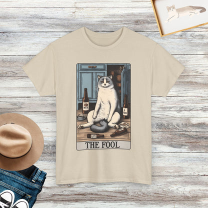 The Fool Cat Meme T-Shirt, Funny Cat Tarot Shirt, Gift For Cat Lovers