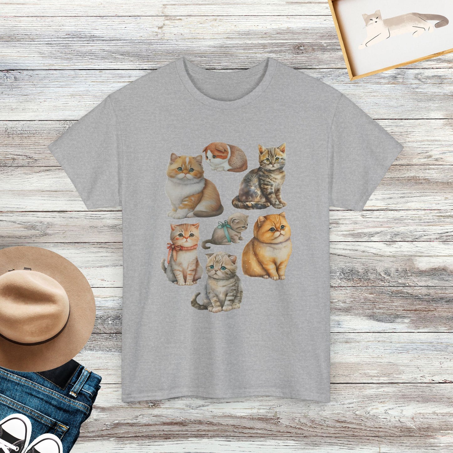 Vintage Cat Shirt, Cute Cat Shirt, Cat Lover Gift