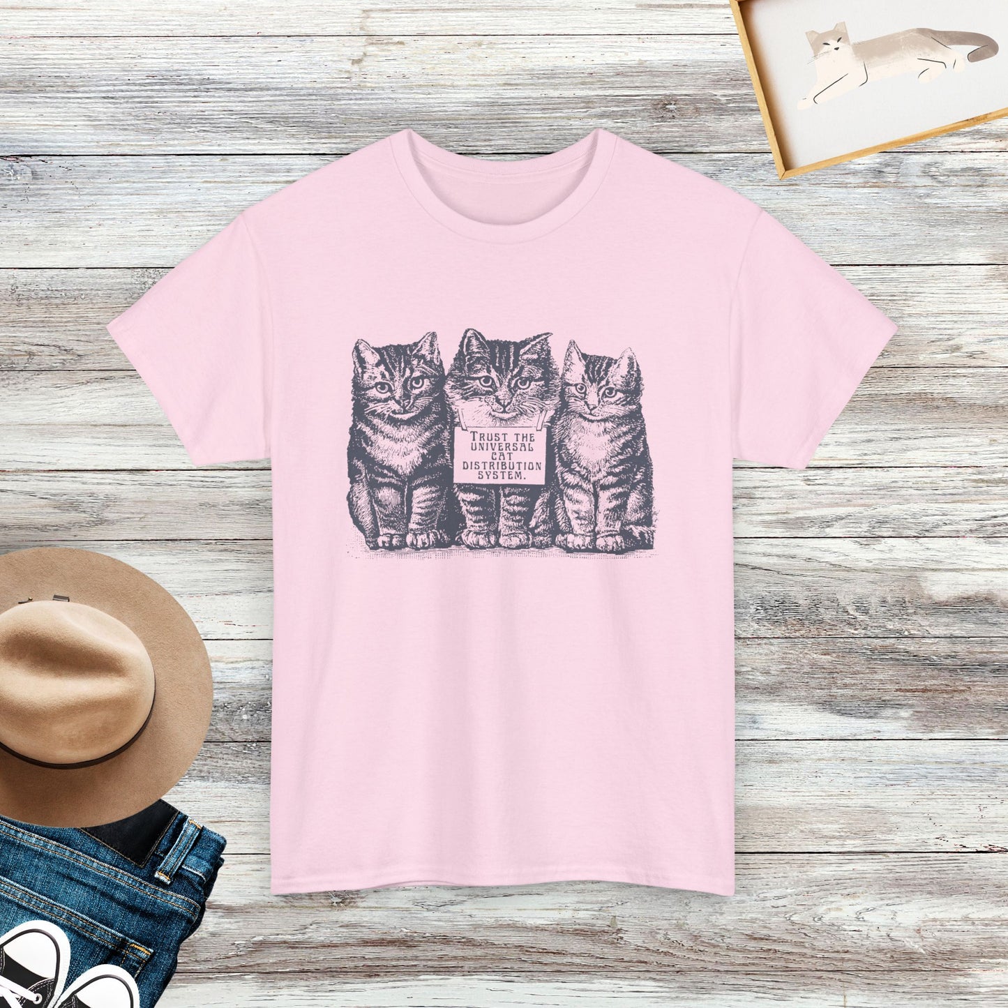 Trust The Universal Cat Distribution System Shirt, Gift For Cat Lover