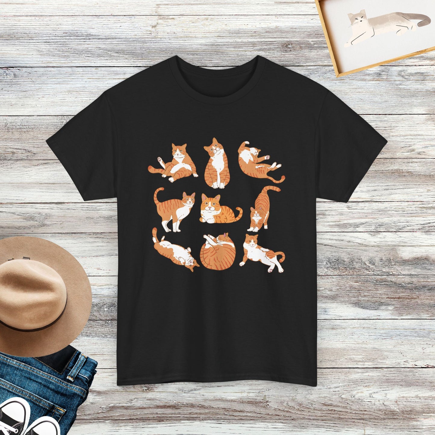 Cute Orange Cat Shirt, Cute Cat Shirt, Gift For Orange Cat Owner