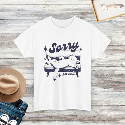 Sorry Got Plans Funny Cat Shirt, Cat Lover Gift