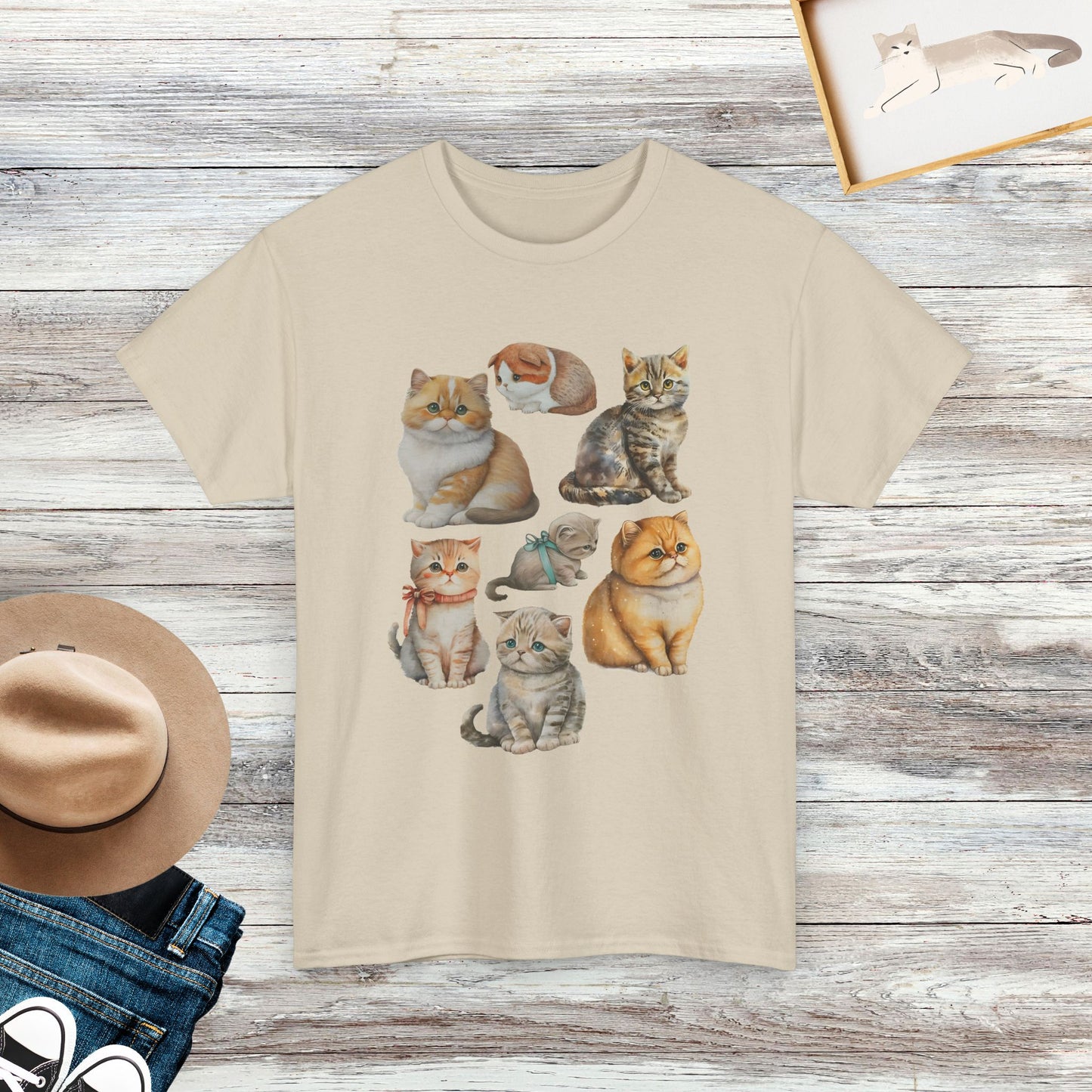 Vintage Cat Shirt, Cute Cat Shirt, Cat Lover Gift