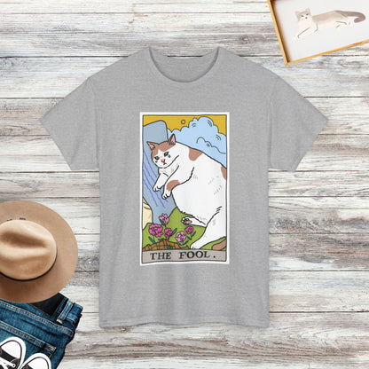 The Fool Cat Shirt, Tarot Card Shirt, Crying Cat Meme Shirt, Gift For Cat Lovers