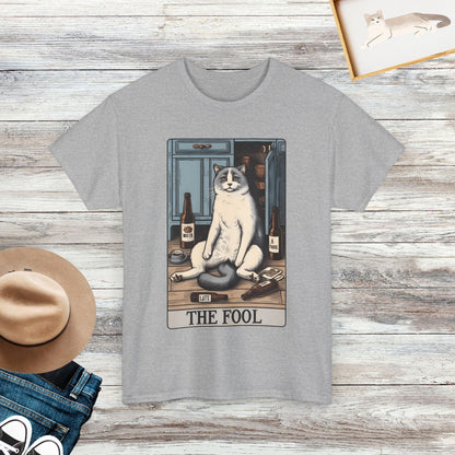 The Fool Cat Meme T-Shirt, Funny Cat Tarot Shirt, Gift For Cat Lovers