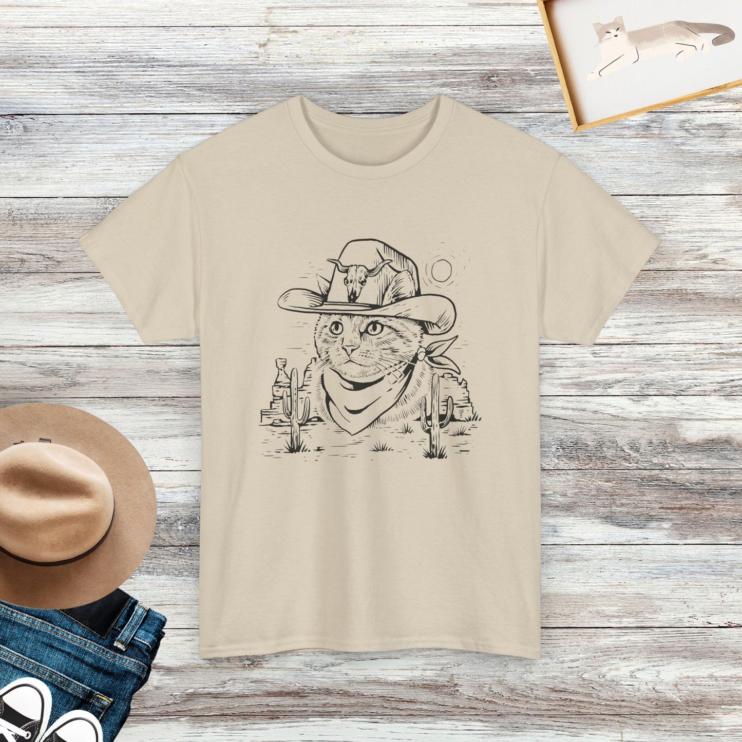 Cowboy Cat Shirt, Cat Owner Gift