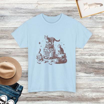 Serotonin Booster Vintage Cat T-Shirt, Funny Retro Cat T-shirt