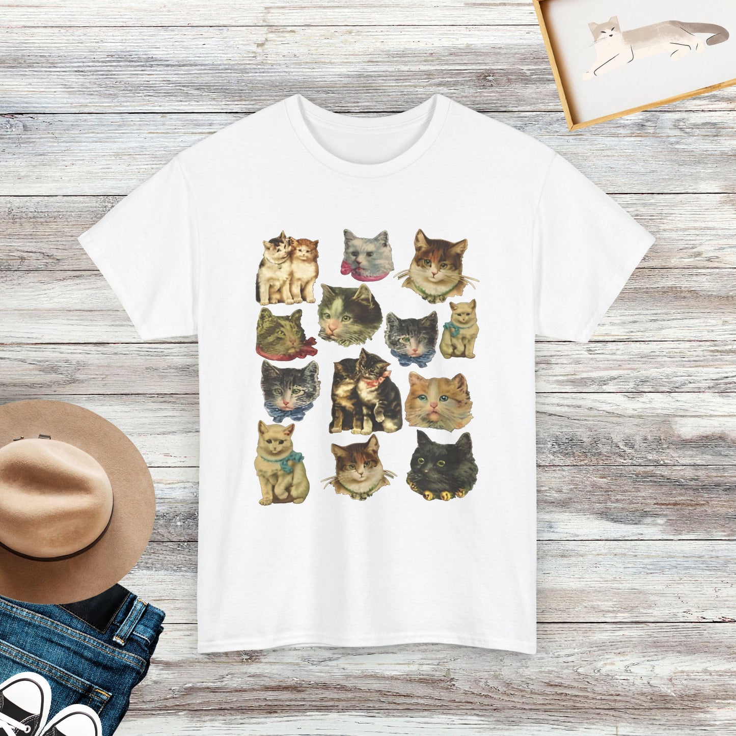 Cat Shirt, Cat Lover Gift, Vintage Cat T-Shirt