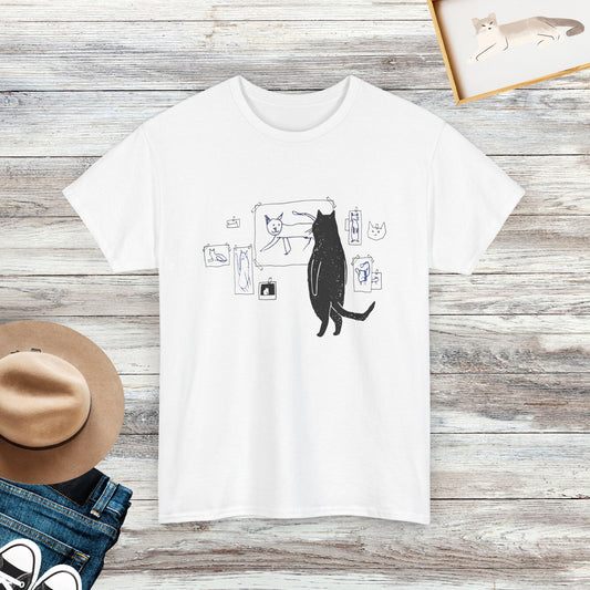 Cat Gallery T-shirt, Art Cat Shirt, Gift For Cat Lover