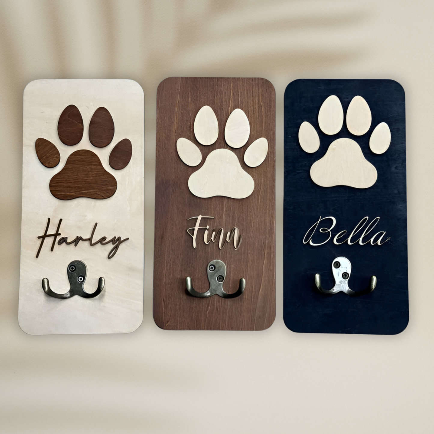 Leash Holder Pet Name Personalized, Custom Pet Key Hanger, Unique Gift For Pet Owners, Pet Lovers