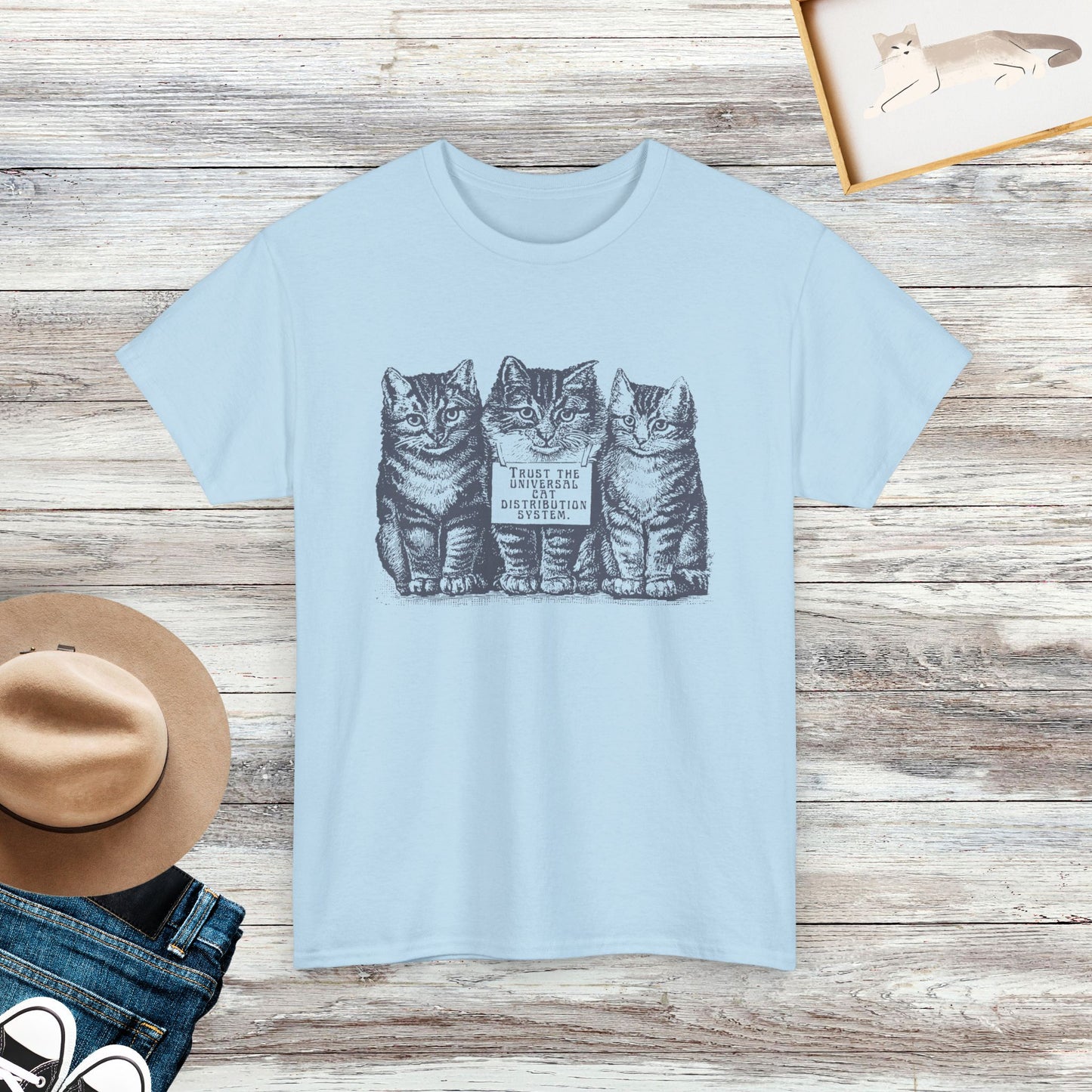 Trust The Universal Cat Distribution System Shirt, Gift For Cat Lover