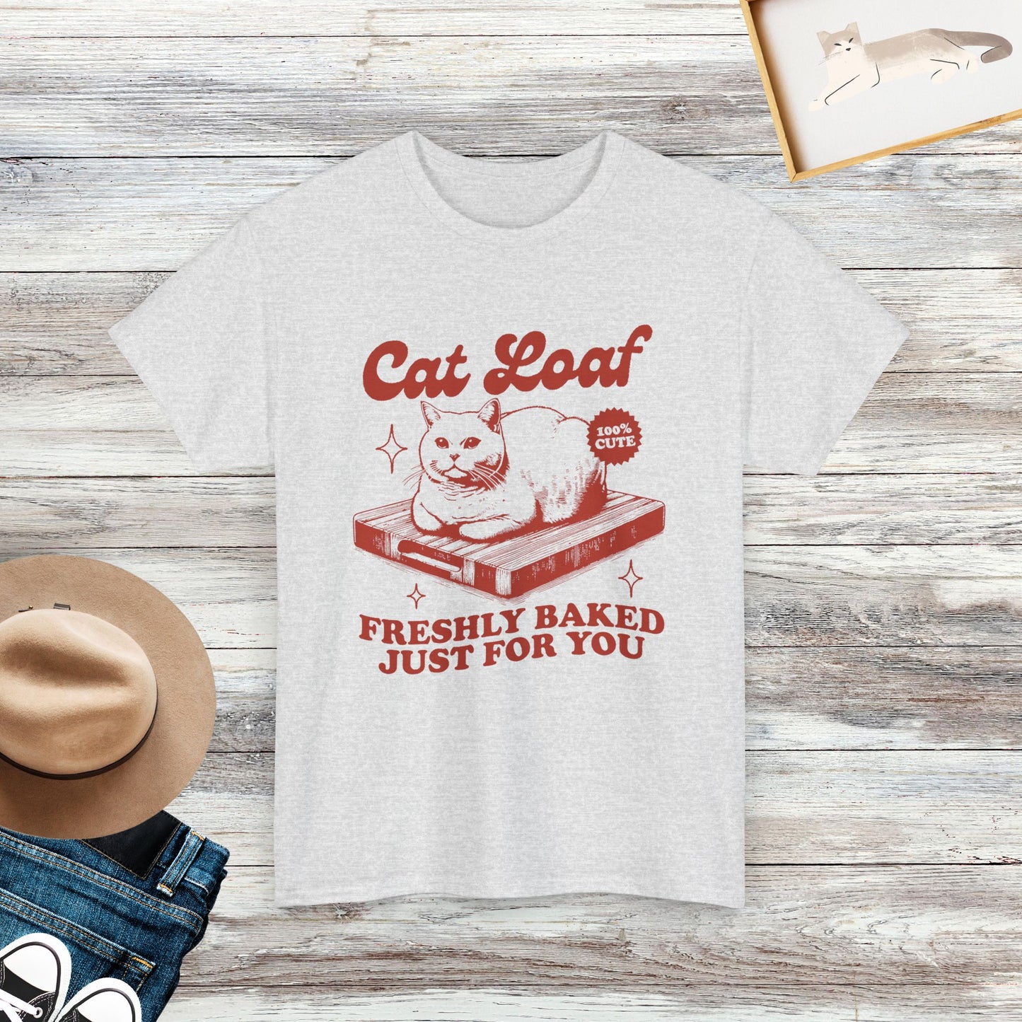 Cat Loaf T-shirt, Funny Cat Shirt, Cat Lover Gift