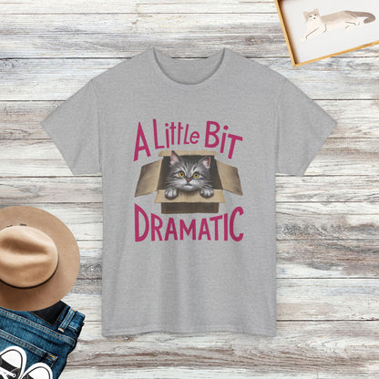 A Little Bit Dramatic Funny Cat Shirt, Adorable Kitten Tee, Cat Lover Gift