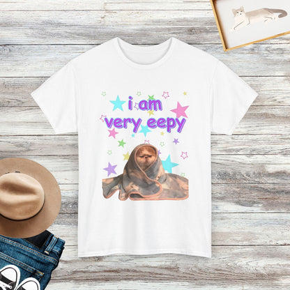 I Am Very Eepy T-Shirt, Cute Sleepy Cat Shirt, Perfect for Cat Lovers