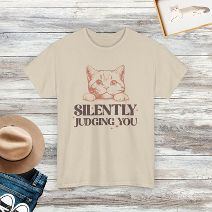 Silently Judging You Shirt, Cute Cat Shirt, Sassy Cat Lover Gift