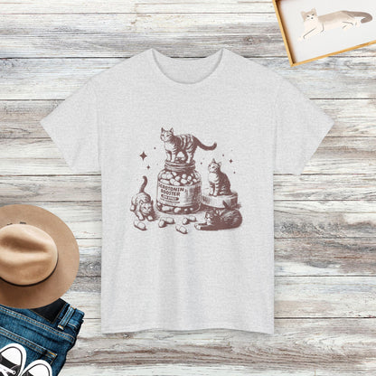 Serotonin Booster Vintage Cat T-Shirt, Funny Retro Cat T-shirt