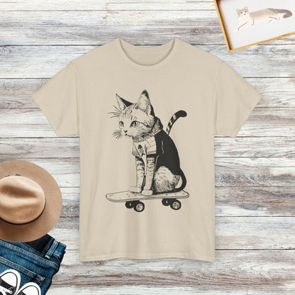 Skateboard Cat Shirt, Cat Shirts, Gift For Cat Lover