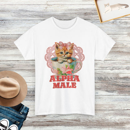 Alpha Male Funny Kitten T-shirt, Funny Cat Meme Shirt, Cat Lover Gift