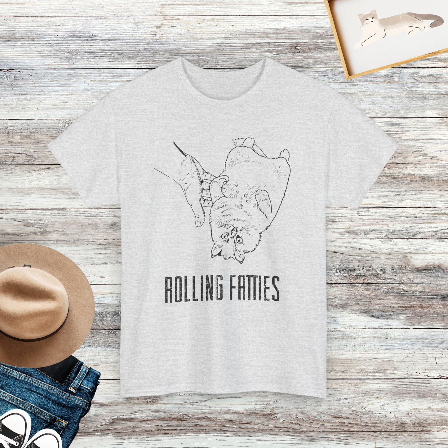 Rolling Fatties T-Shirt, Funny Cat T-Shirt, Gift For Cat Lovers