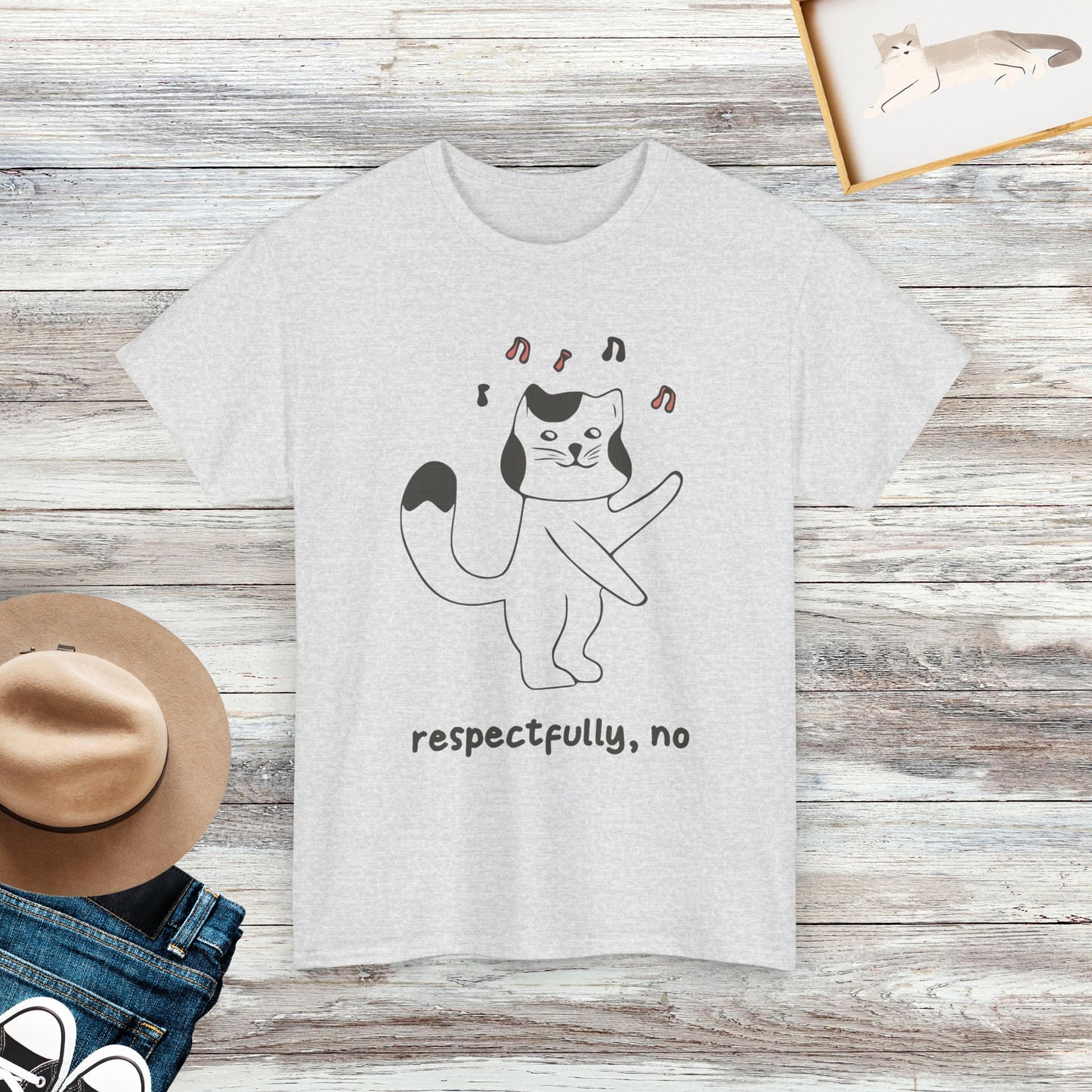 Respectfully, No Funny Cat T-shirt, Cat Lover Shirt